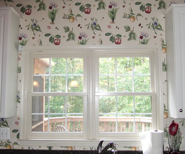 Kitchen remodel window before and after